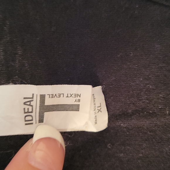 Ideal Tee by Next Level black work out shirt sz XL - Picture 3 of 4